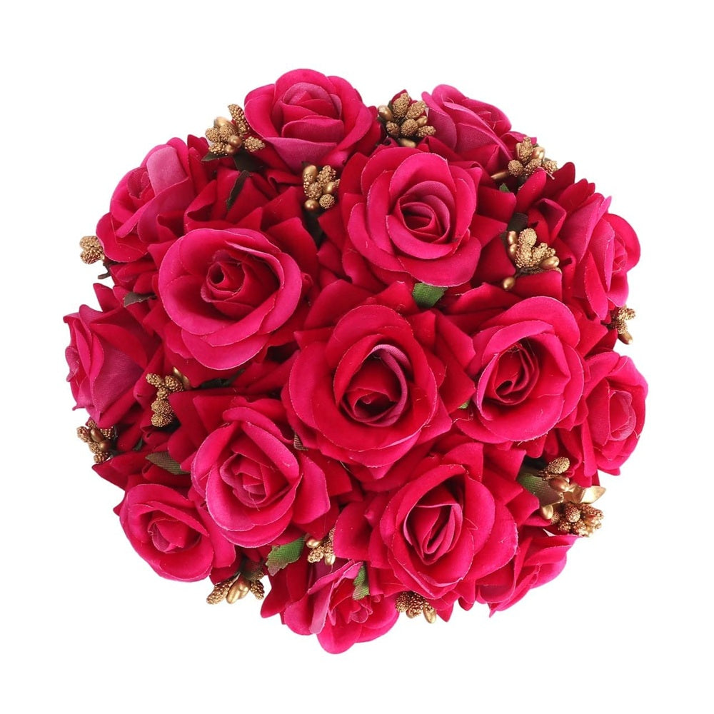 Pink Rose Juda With Gold Pollens | Grocsy