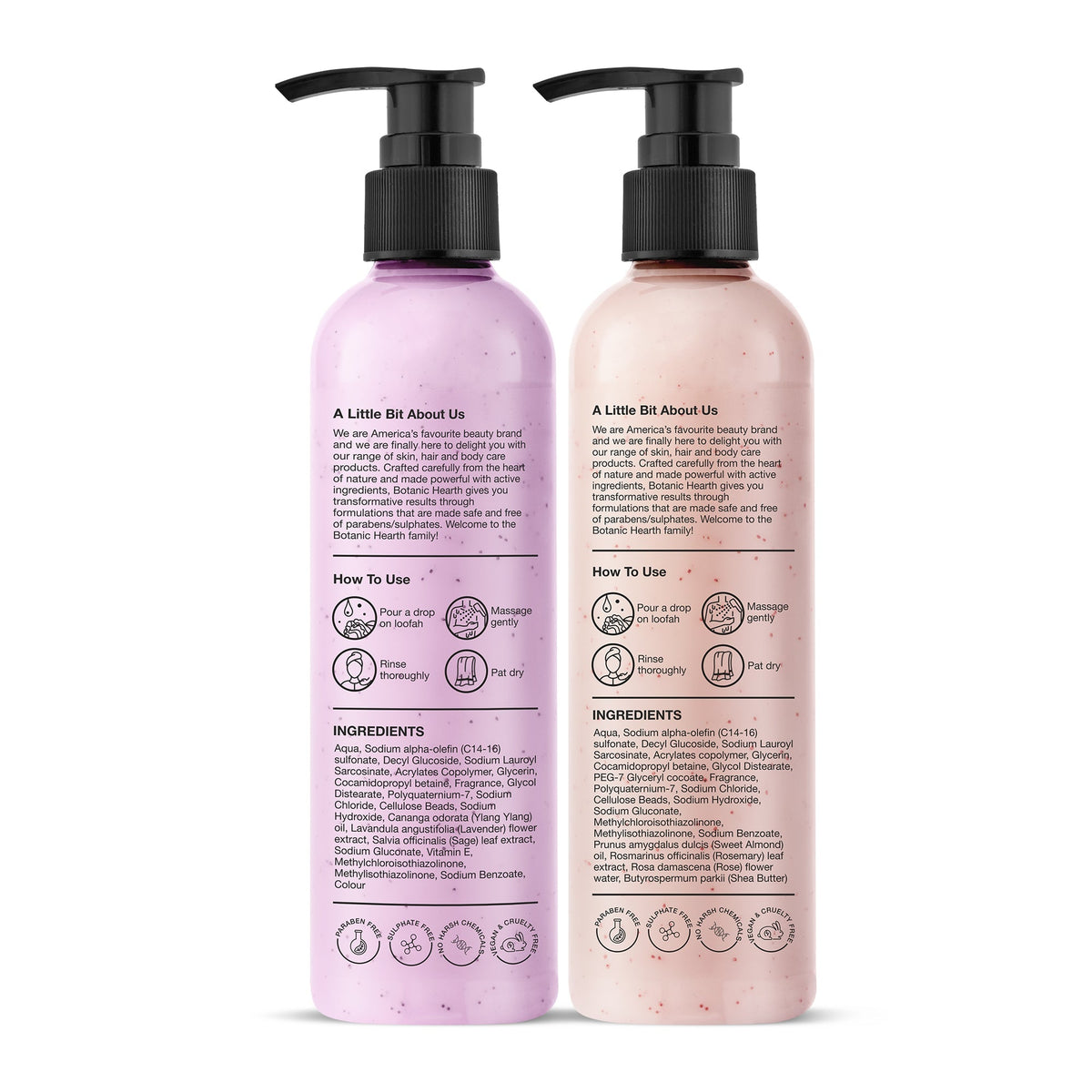 Botanic Hearth British Rose with Lavender Body Wash | Grocsy
