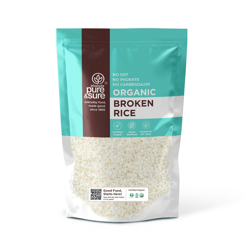 Pure & Sure Organic Broken Rice | Grocsy