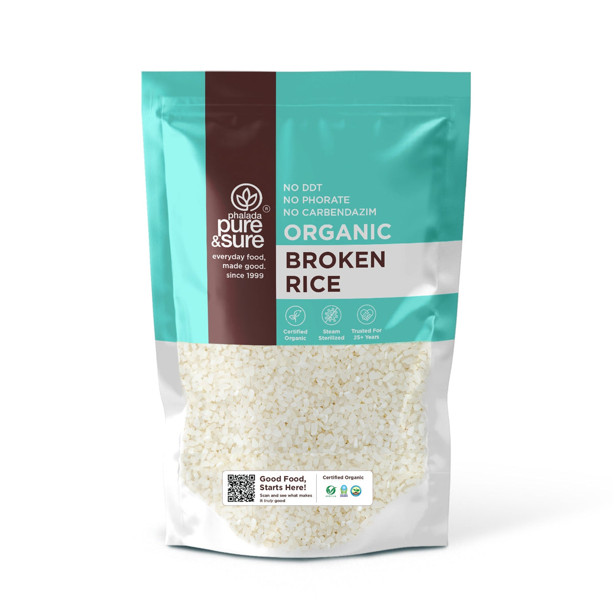 Pure & Sure Organic Broken Rice | Grocsy