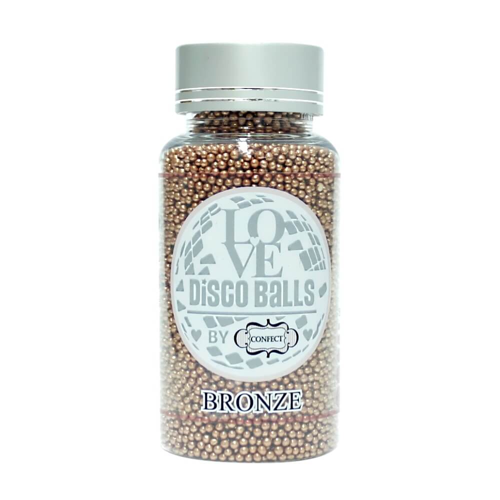 Confect Bronze Disco Balls Sprinkles 2 MM | Grocsy