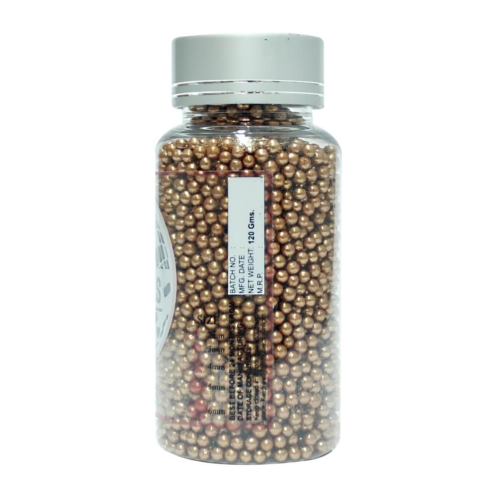 Confect Bronze Disco Balls Sprinkles 3 MM | Grocsy