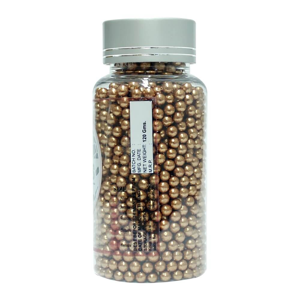 Confect Bronze Disco Balls Sprinkles 4 MM | Grocsy