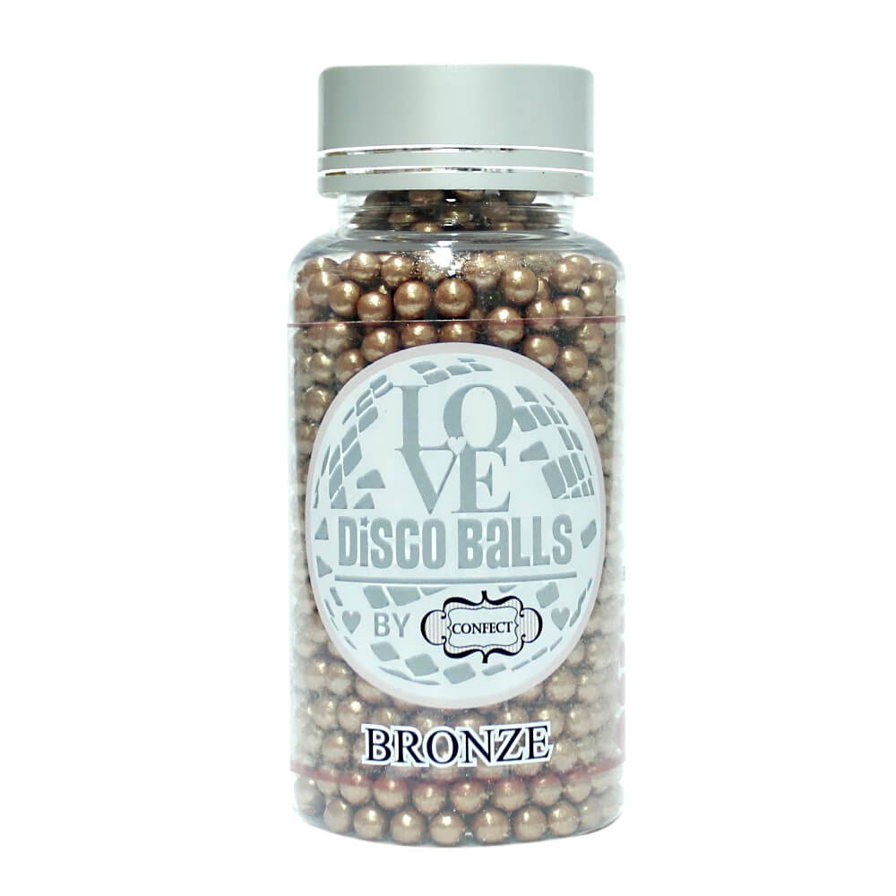 Confect Bronze Disco Balls Sprinkles 5 MM | Grocsy