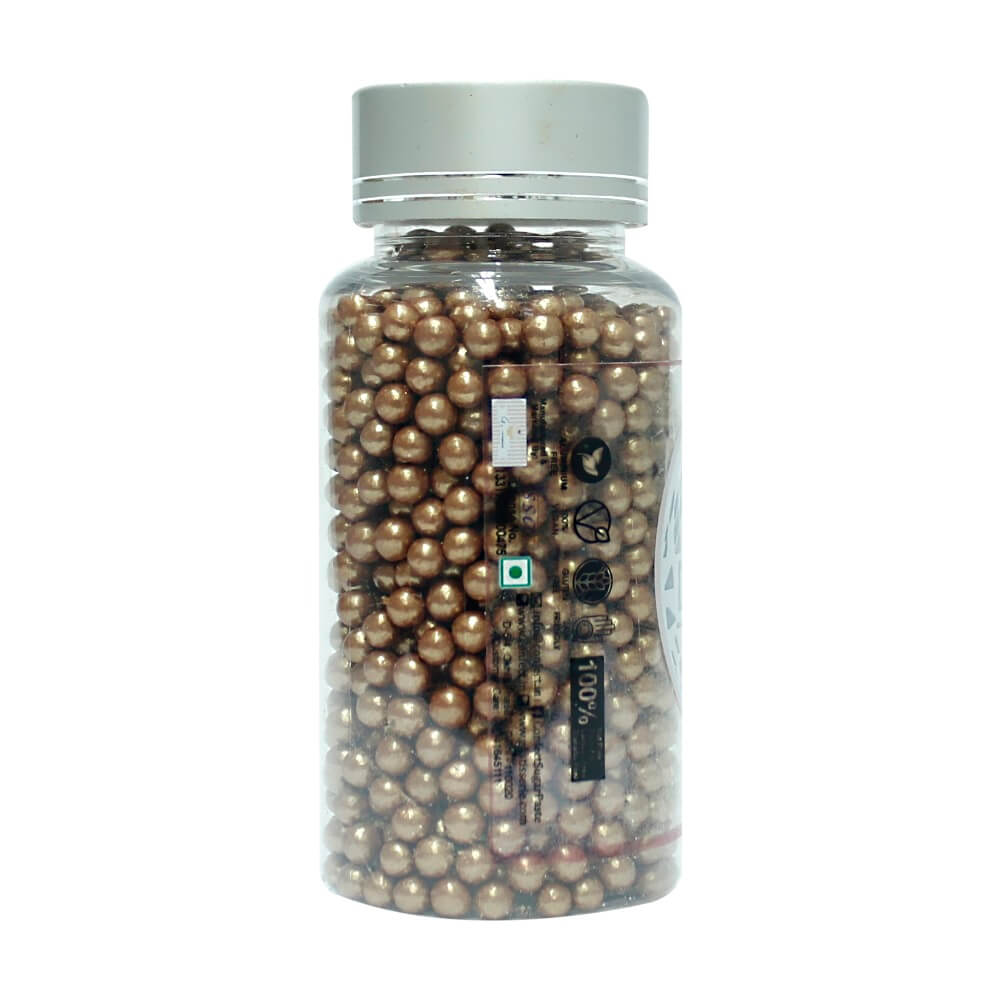 Confect Bronze Disco Balls Sprinkles 5 MM | Grocsy