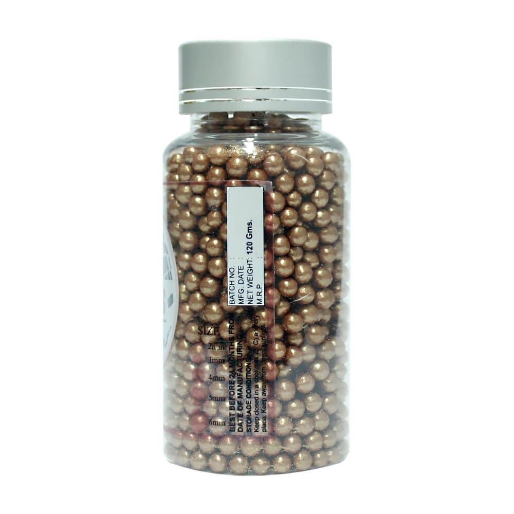 Confect Bronze Disco Balls Sprinkles 5 MM | Grocsy