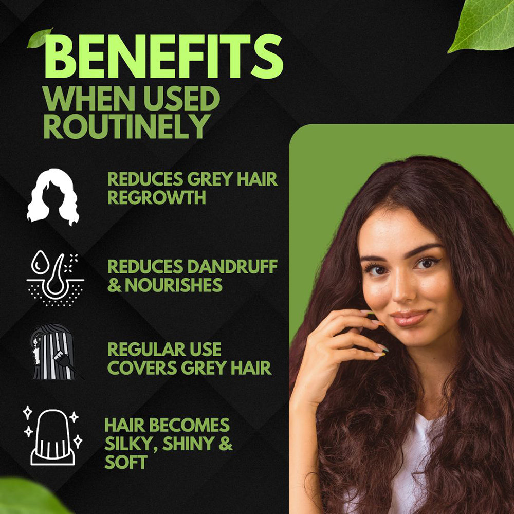 Samisha Brown Hair Colour Powder – Original & Organic Natural Brown | Grocsy