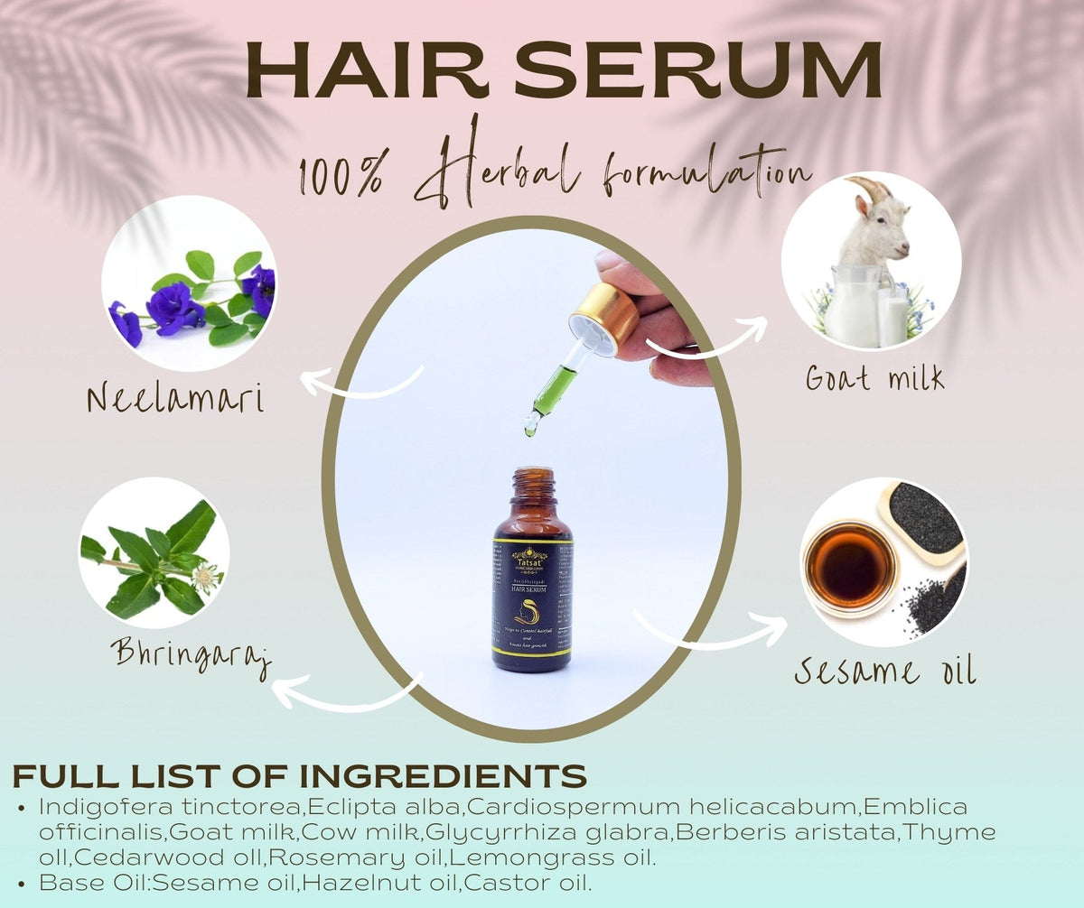 Tatsat Ayurvedic Neelibhringadi Exquisite Hair Serum | Grocsy
