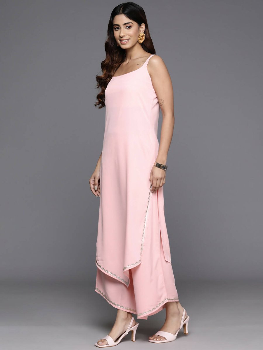 Ahalyaa Women's Traditional wear Kurta Set - Pink | Grocsy