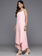 Ahalyaa Women's Traditional wear Kurta Set - Pink | Grocsy