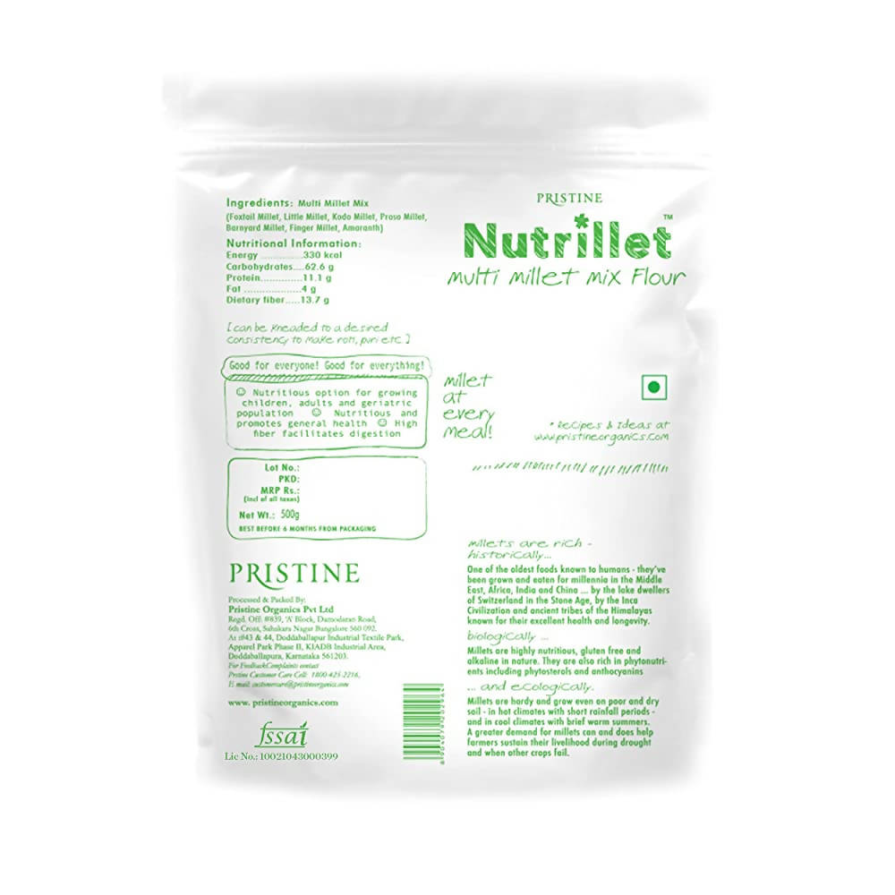 Pristine Nutrillet - Mixed Millet Flour | Grocsy