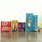 Lumba Rakhi Set And Chocolates Hamper | Grocsy