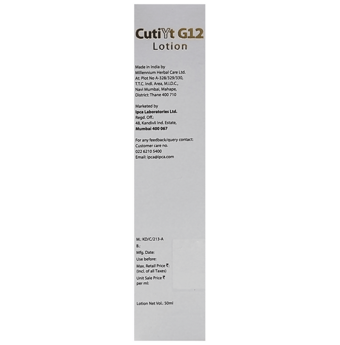 Cutiyt G12 Lotion For All Skin Type | Grocsy