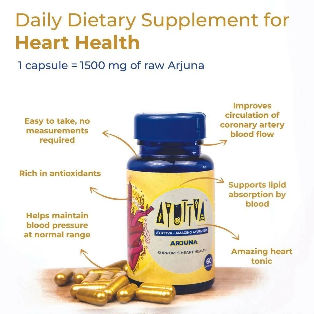Ayuttva Arjuna Capsules | Grocsy