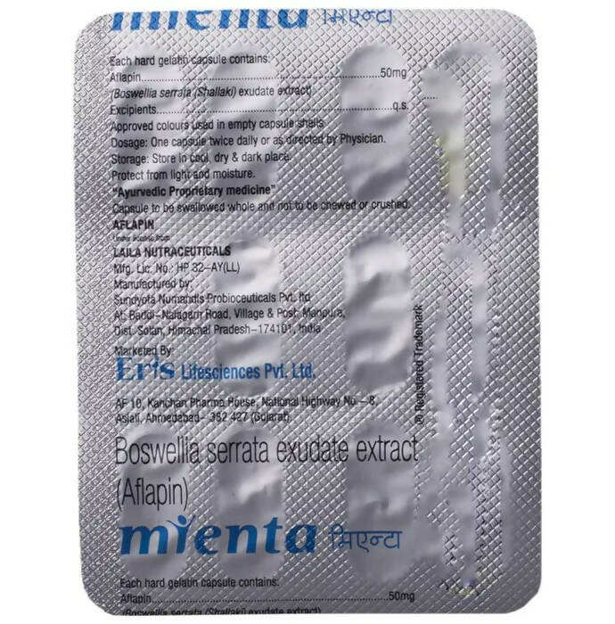 Mienta 50mg Capsules | Grocsy