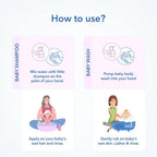 The Moms Co Natural Tear-Free Cleaning Bundle For Baby | Grocsy