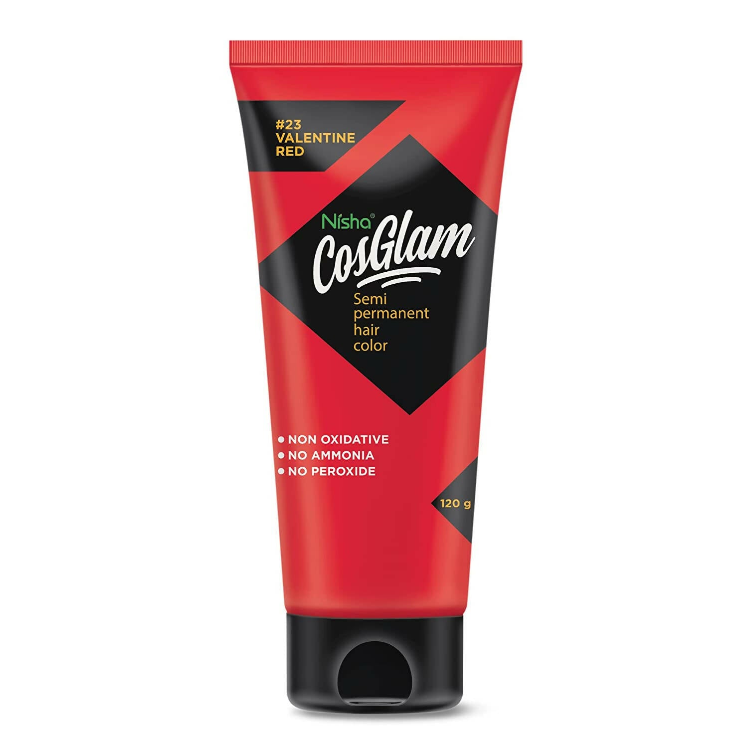 Nisha Cosglam Semi Permanent Hair Color 23 Valentine Red | Grocsy