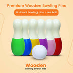 Matoyi Rainbow Coloured Bowling Set For Kids | Grocsy