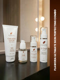 Flawora Set of Golden Glow Face Wash, Anti Acne Serum, 24k Golden Glow Face Serum and D-Tan Lotion | Grocsy