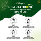 LA Organo Papaya Skin Whitening Cream and Glutathione Face Wash Combo | Grocsy