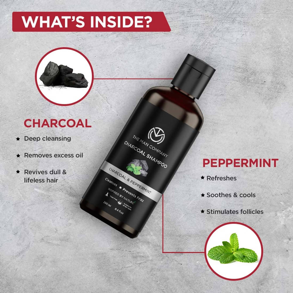 The Man Company Charcoal Shampoo | Grocsy