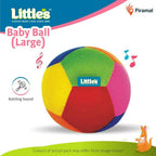 Little's Soft Plush Baby Ball With Rattle Sound Multicolor | Grocsy