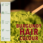 Samisha Burgundy Hair Colour Powder – Original & Organic Reddish Brown | Grocsy