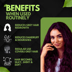 Samisha Burgundy Hair Colour Powder – Original & Organic Reddish Brown | Grocsy