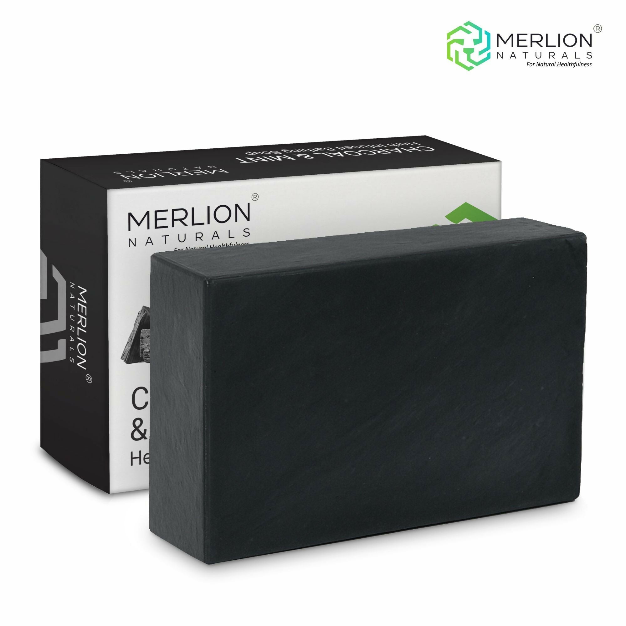 Merlion Naturals Charcoal & Mint Glycerine Soap | Grocsy