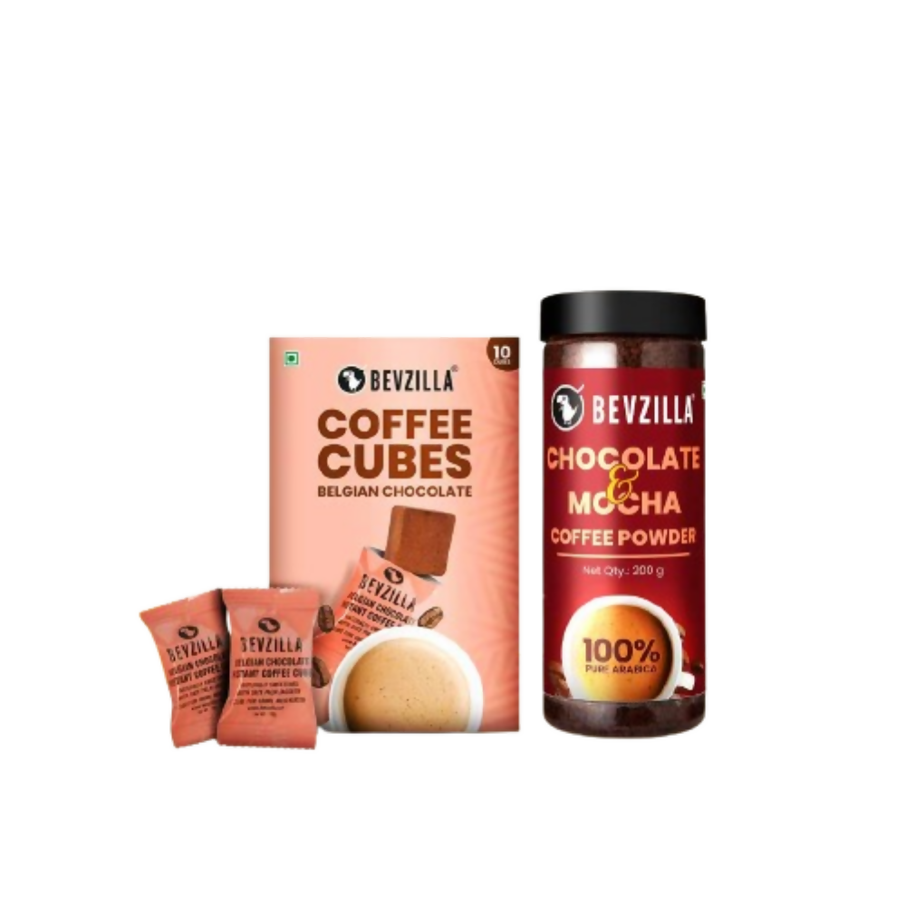Bevzilla Chocolate & Mocha + Belgian Chocolate Coffee Cubes | Grocsy