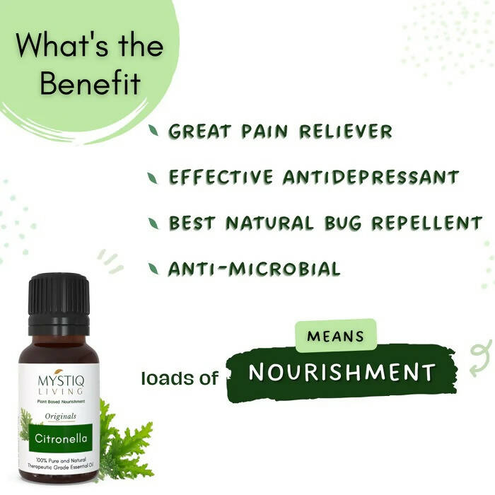Mystiq Living Originals Citronella Essential Oil | Grocsy