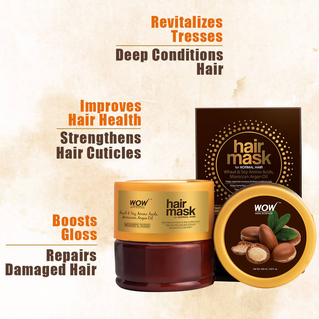 Wow Skin Science Hair Mask for Normal Hair | Grocsy