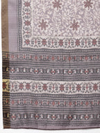 Myshka Multicolor Cotton Blend Printed Sleeveless Round Neck Kurta Palazzo Dupatta Set | Grocsy