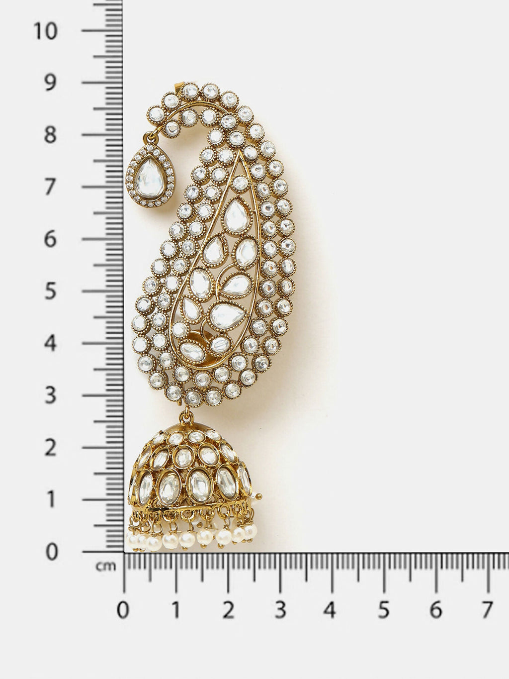Ruby Raang Pearl Jhumka | Grocsy