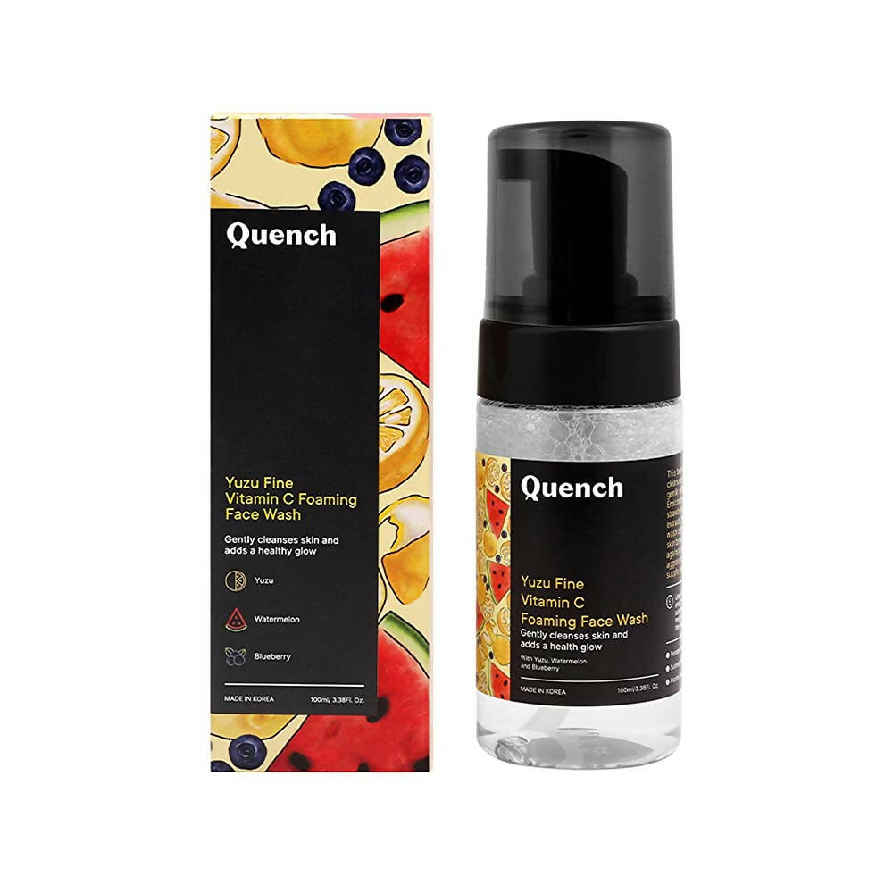 Quench Botanics Yuzu Fine Vitamin C Foaming Face Wash - Korean Skincare | Grocsy