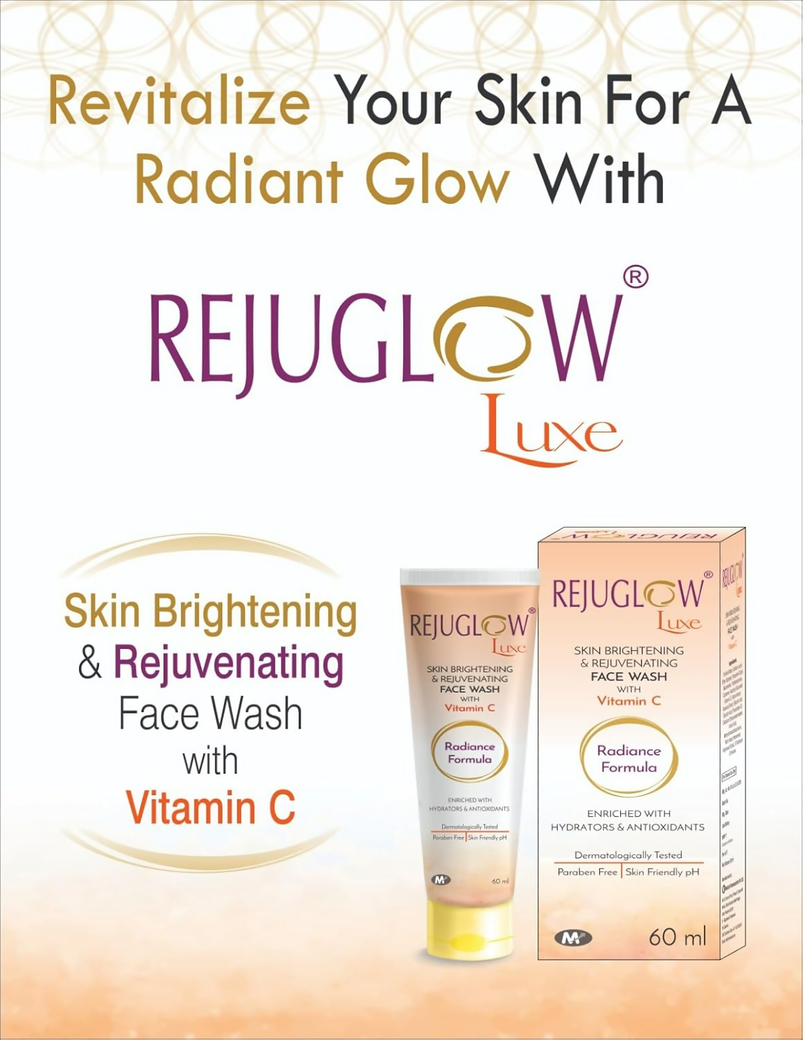 Rejuglow Luxe Skin Brightening & Rejuvenating Face Wash | Grocsy