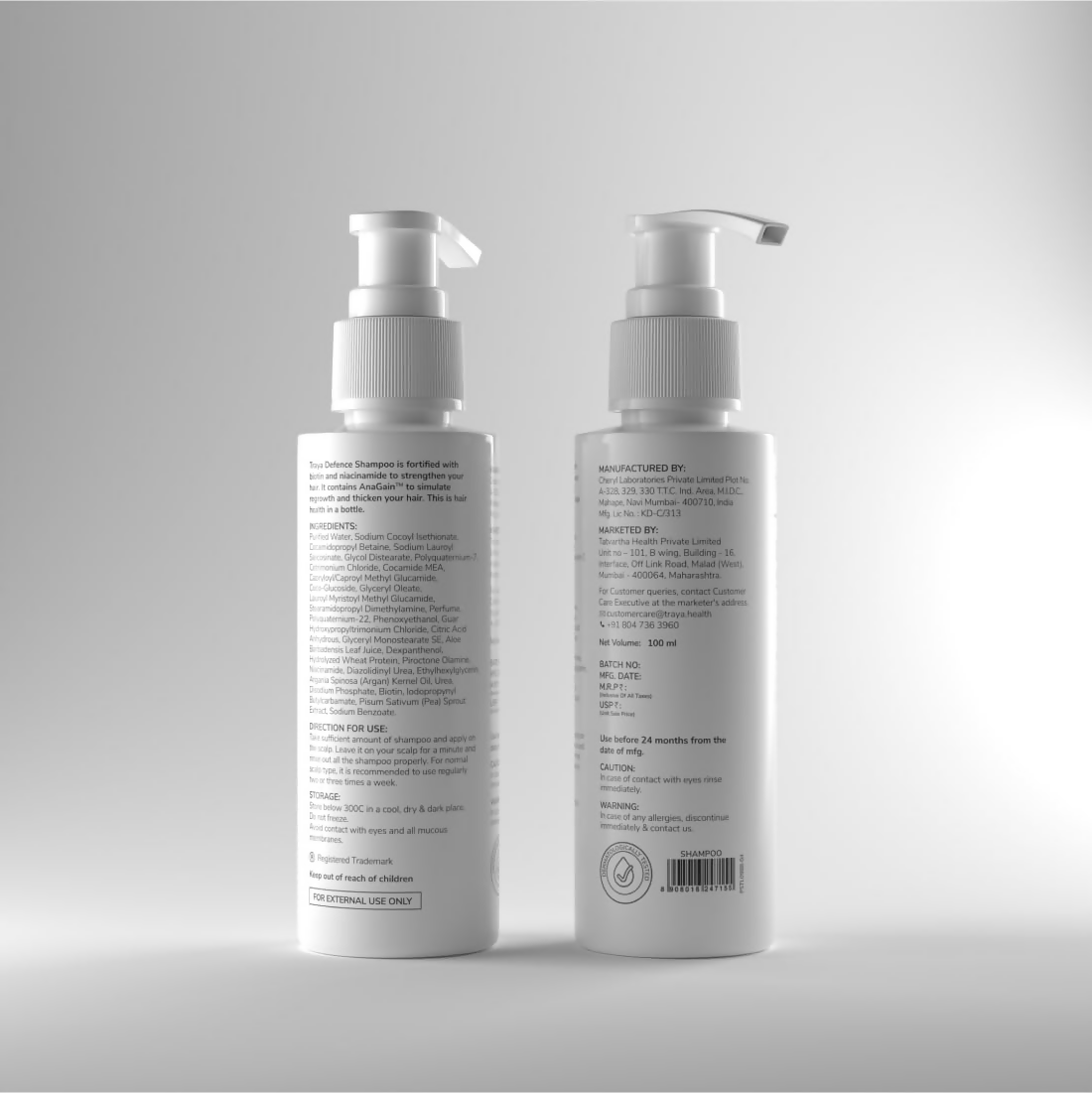 Traya Defence Shampoo with Vitamin B3 & AnaGain | Grocsy