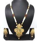 Joban Fashion White Pure Brass With Rajwadi Polish Necklace Set | Grocsy