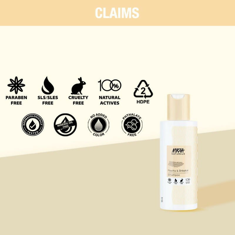 Nykaa Naturals Damage Repair - Free Shampoo With Reetha, Shikakai & Jojoba Seed Oil | Grocsy