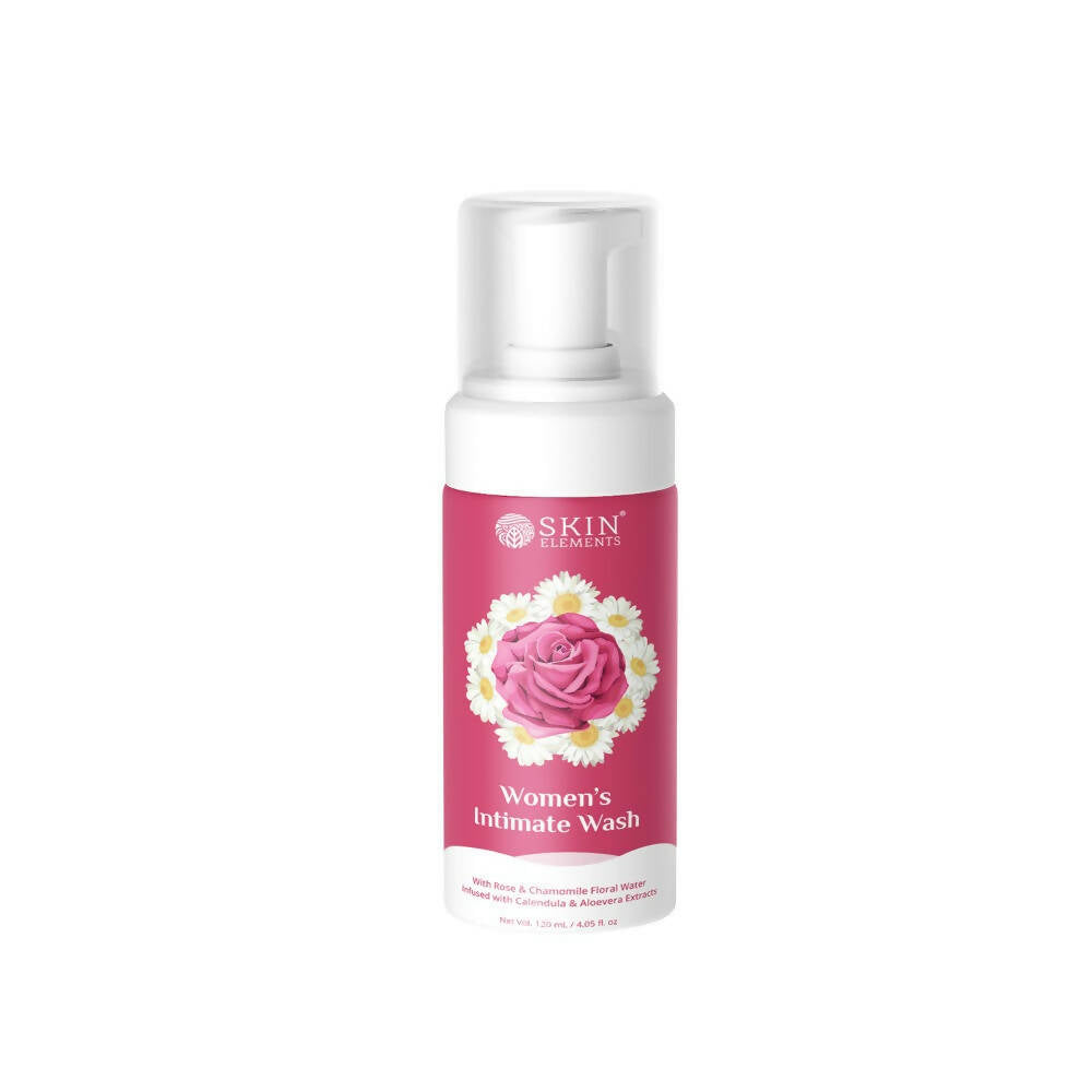 Skin Elements Women's Intimate Wash with Rose & Chamomile Floral Water | Grocsy