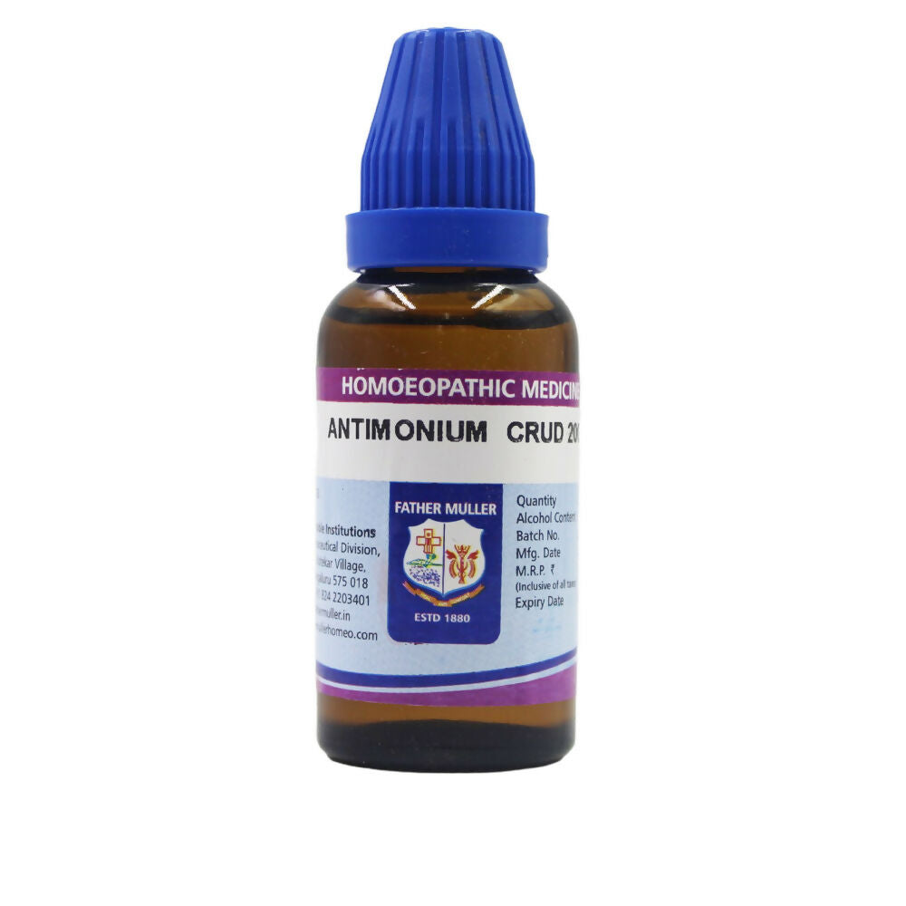 Father Muller Antimonium Crudum Dilution | Grocsy