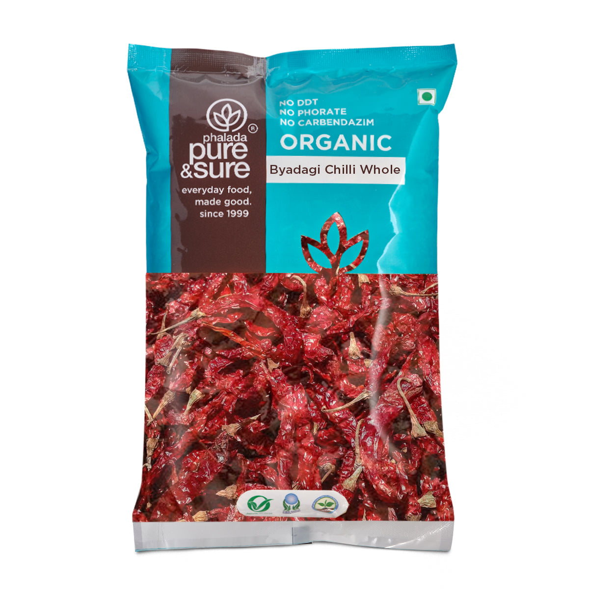 Pure & Sure Organic Byadagi Chilli Whole | Grocsy