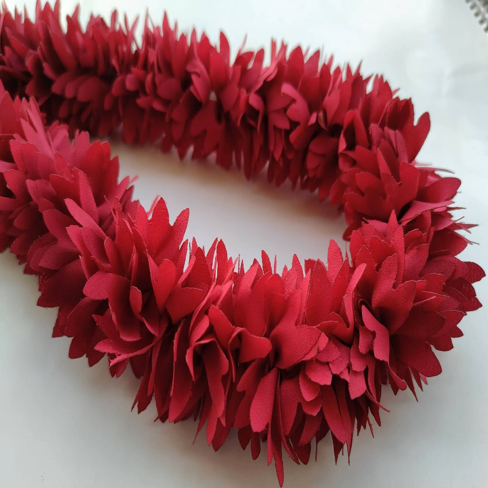 Maroon Fabric Reusable Garland For God Frames | Grocsy