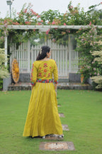 Teeya Creation Parrot Green Colour Roman Silk With Gamathi Work Navratri Lehenga Choli | Grocsy