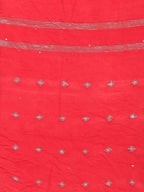 Myshka Women's Red Cotton Silk Printed Casual Dupatta | Grocsy