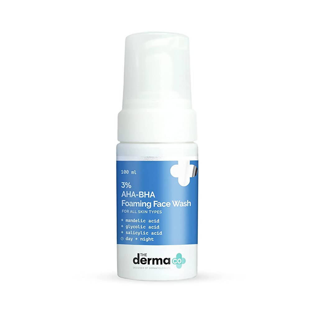 The Derma Co 3% AHA-BHA Foaming Face Wash | Grocsy