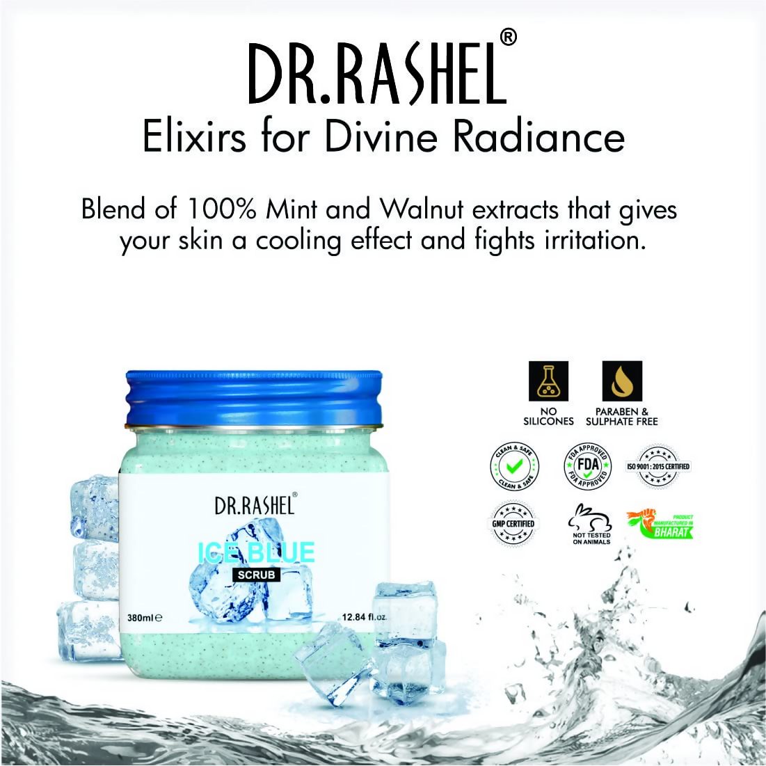 Dr.Rashel Ice Blue Scrub For Face And Body | Grocsy