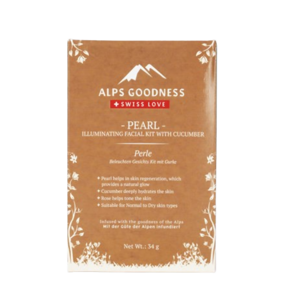 Alps Goodness Pearl Illuminating Facial Kit with Cucumber | Grocsy