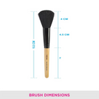 Vega Blush Brush with Wooden Handle and Natural Animal/Synthetic Hair | Grocsy