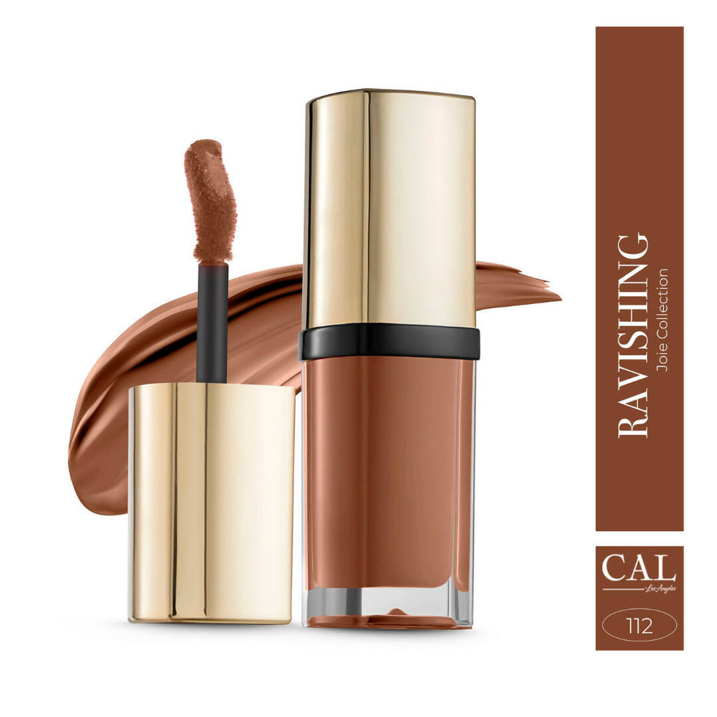 CAL Los Angeles Joie Collection Liquid Matte Brown Lipstick - Ravishing 112 | Grocsy